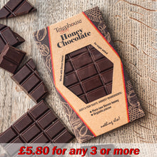 Dark Honey Chocolate UK refined sugar free, made with honey and organic cacao, raw, paleo, clean