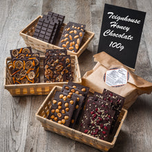 Honey chocolate bars no added sugar made with organic cacao and raw honey loose bars