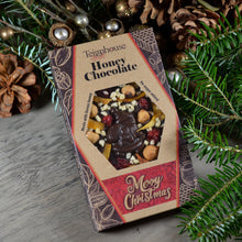 Christmas Honey Chocolate bars made with UK honey, dark, no added sugar, 100g