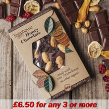 Sugar free honey chocolate made with local raw honey and organic dark cacao only healthy ingredients