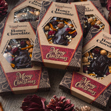 Teignhouse Honey Chocolate bar, no sugar added, made with raw local honey and organic cacao, cranberry, almond, mango, hazelnut