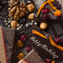 Teignhouse Artisan handmade chocolate bars made with local Devon honey and organic dark cacao