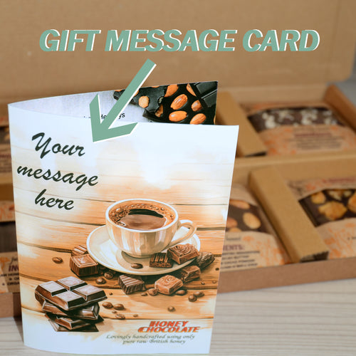 Gift Message Card for honey chocolate order