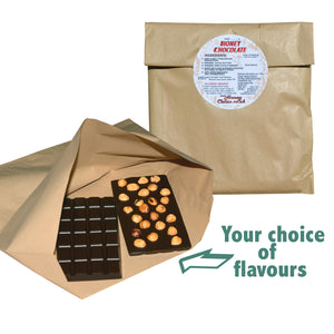 Chocolate Sugar free made with honey Value Pack zero plastic packaging