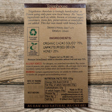 Dark Chocolate bar sweetened with local raw honey organic cacao only healthy ingredients plain